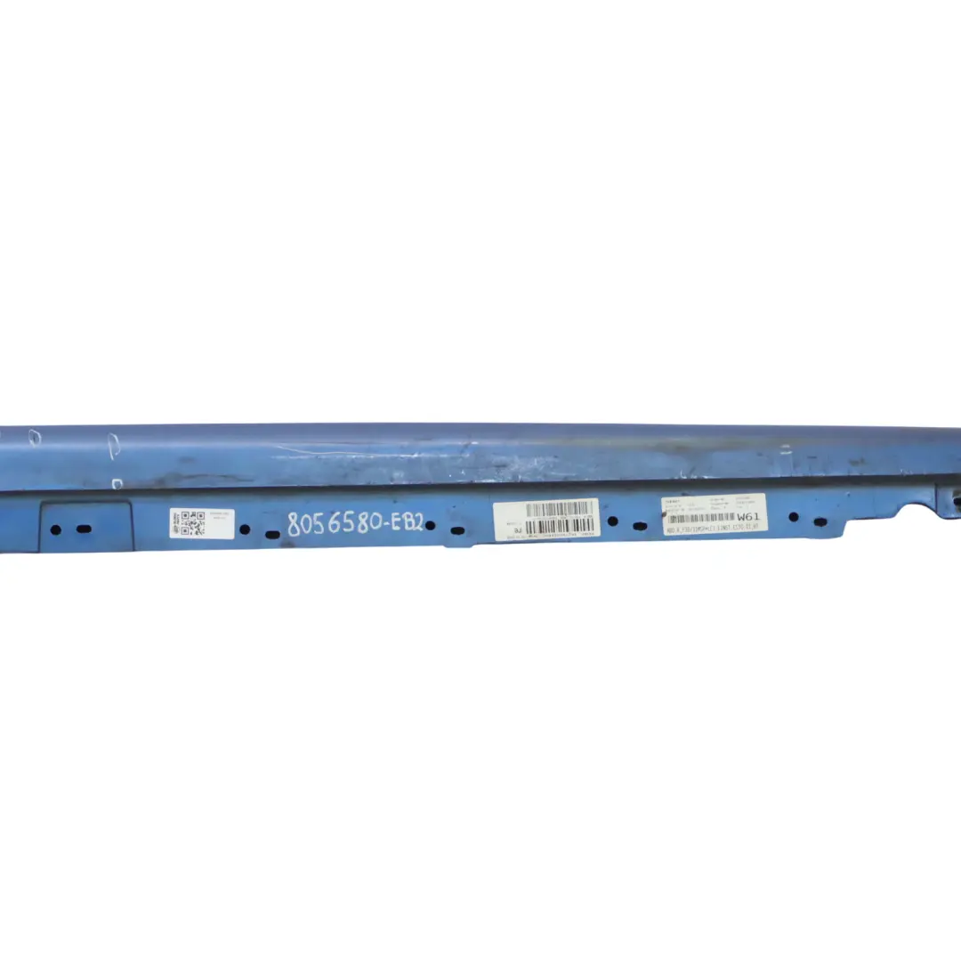 BMW F30 F31 M Sport Seuil De Porte Latérale Droit Estoril Blue - B45 - SKU 8056580-EB2 - Numéro de pièce 8056580