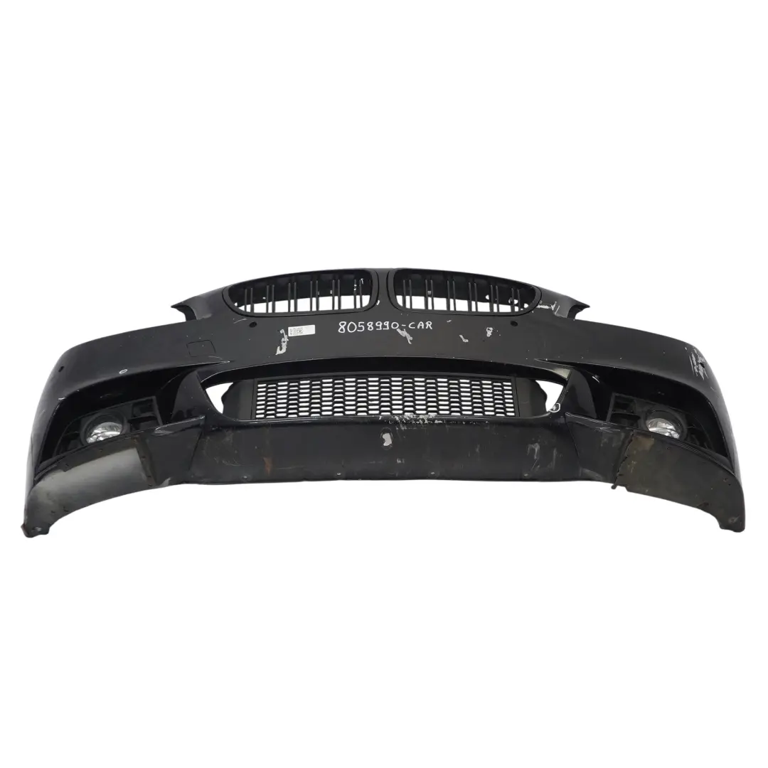 BMW F10 F11 LCI M Sport Complete Front Bumper Trim Panel Carbon Black - 416 - SKU 8058990-CAR - Part number 8058990