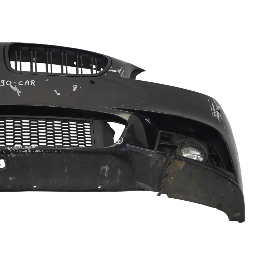 Complete Front Bumper Trim Panel Carbon Black - 416 to BMW F10 F11 LCI M Sport with Part number 8058990 BMW F10 F11 LCI M Sport Complete Front Bumper Trim Panel Carbon Black - 416 - SKU 8058990-CAR - Part number 8058990