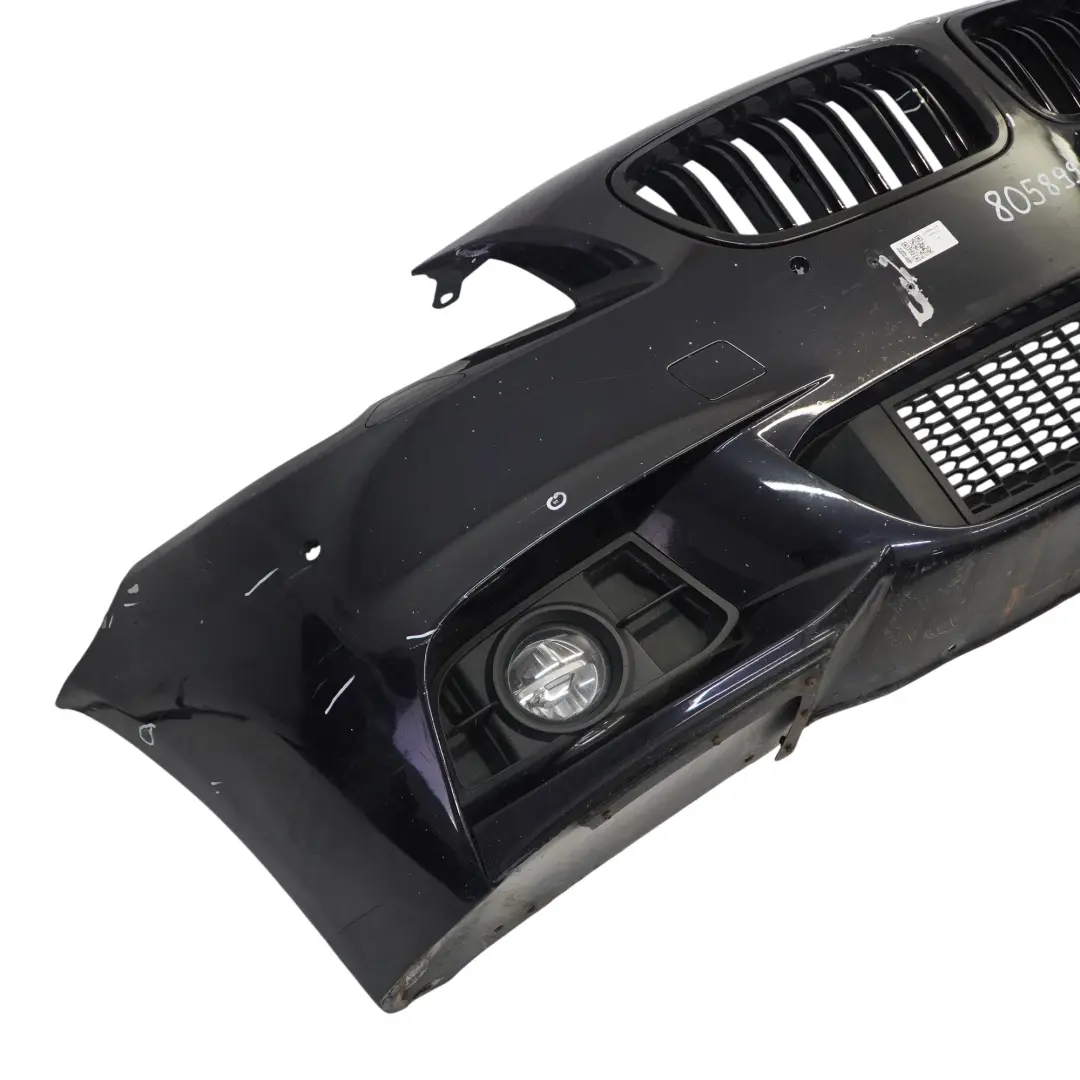 Complete Front Bumper Trim Panel Carbon Black - 416 to BMW F10 F11 LCI M Sport with Part number 8058990 BMW F10 F11 LCI M Sport Complete Front Bumper Trim Panel Carbon Black - 416 - SKU 8058990-CAR - Part number 8058990