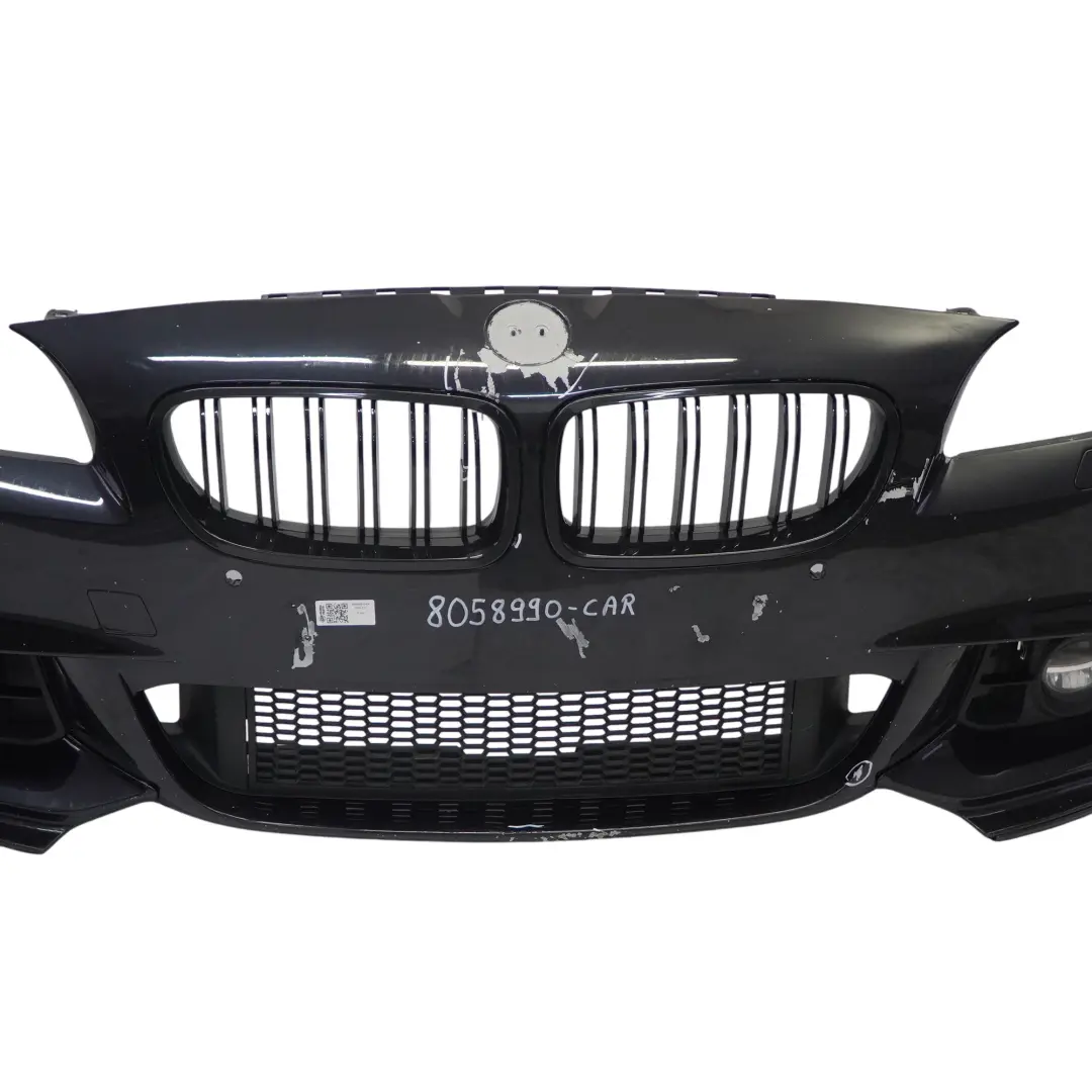BMW F10 F11 LCI M Sport Complete Front Bumper Trim Panel Carbon Black - 416 - SKU 8058990-CAR - Part number 8058990