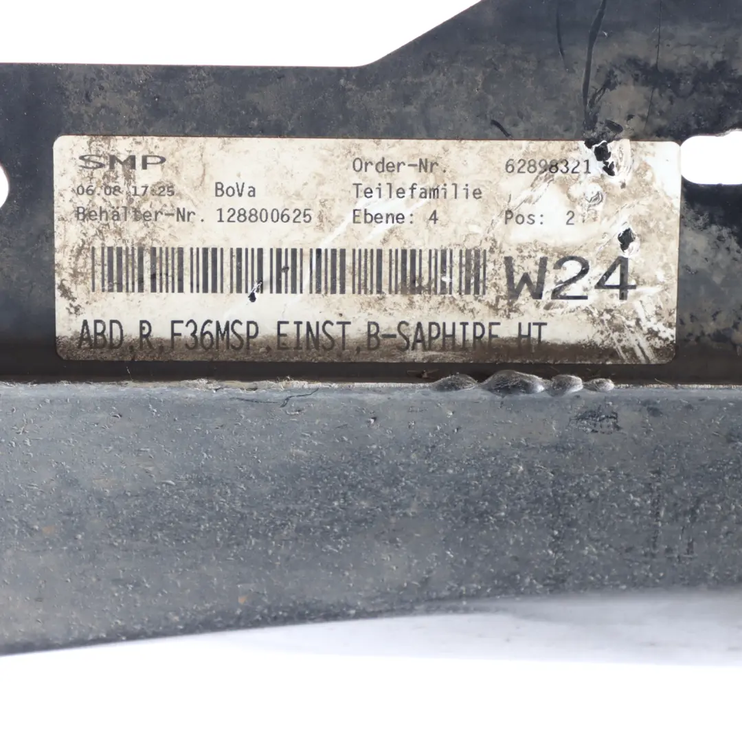 Side Skirt M Sport Sill Strip Right O/S Black Sapphire Metallic - 475 to BMW F36 with Part number 8061488 BMW F36 Side Skirt M Sport Sill Strip Right O/S Black Sapphire Metallic - 475 - SKU 8061488-BS - Part number 8061488