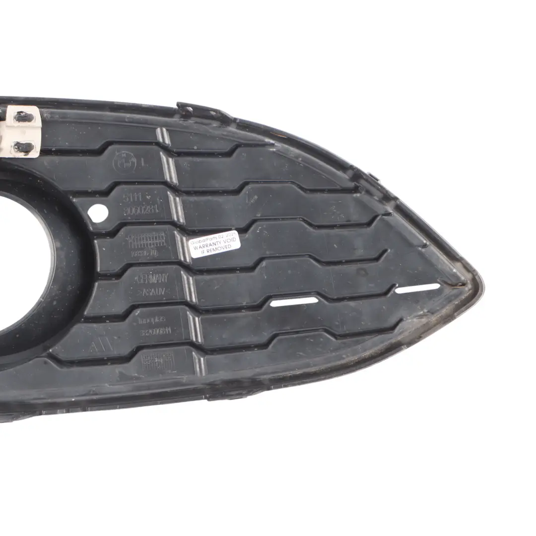 Fog Light Cover Front Bumper Left N/S Grid Grille Trim to BMW F20 F21 LCI with Part number 8068603 BMW F20 F21 LCI Fog Light Cover Front Bumper Left N/S Grid Grille Trim - SKU 8068603 - Part number 8068603