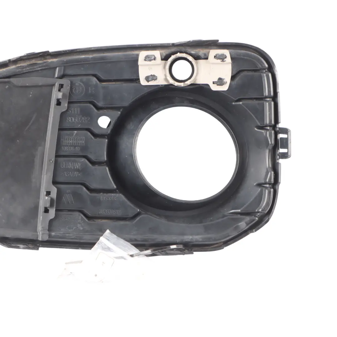 Fog Light Cover Front Bumper Right O/S Grid Grille Trim to BMW F20 F21 LCI with Part number 8068604 BMW F20 F21 LCI Fog Light Cover Front Bumper Right O/S Grid Grille Trim - SKU 8068604 - Part number 8068604