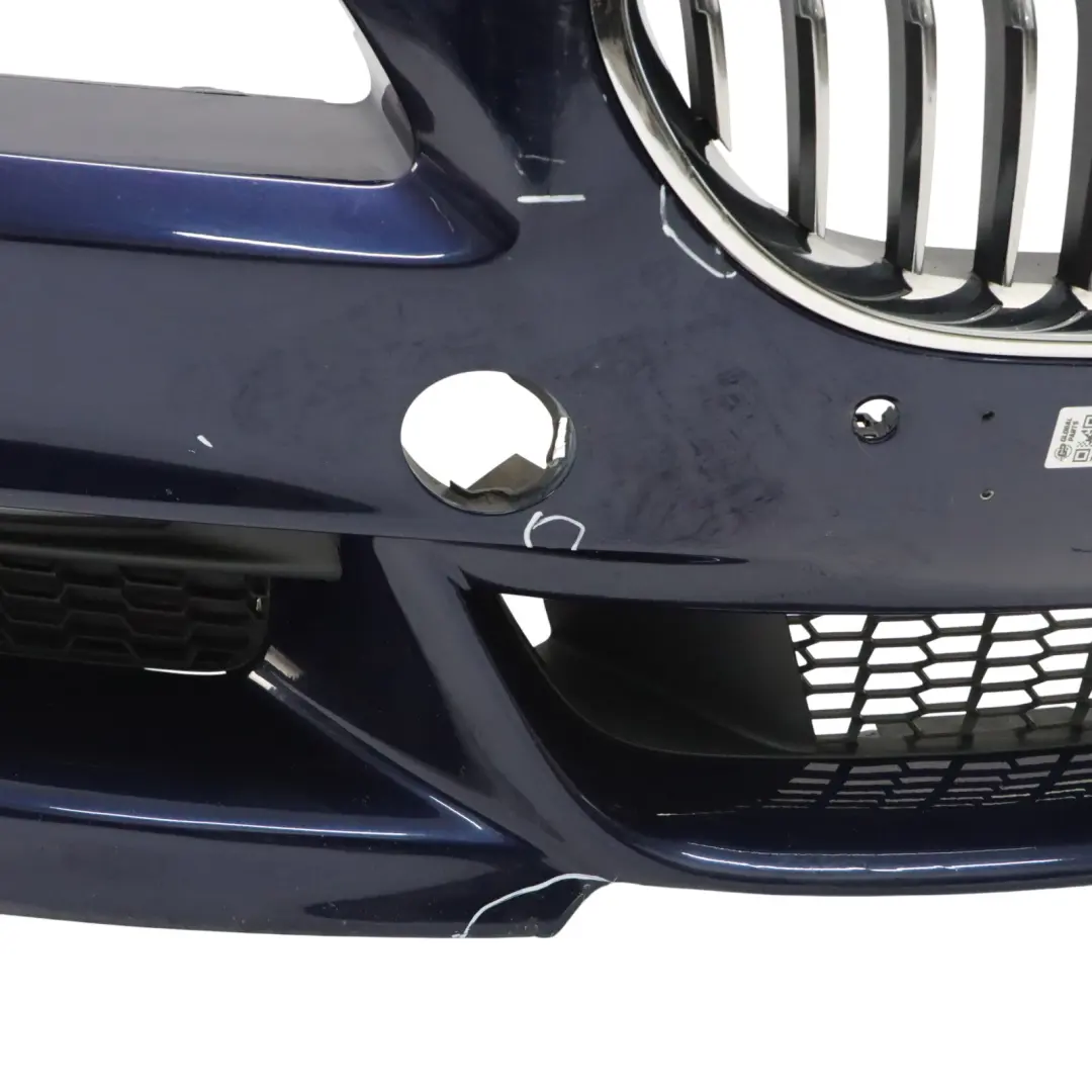 BMW F06 F12 Front Bumper Trim Panel Covering Tanzanite Blue Metallic - X10 - SKU 8068938-TAN - Part number 8068938