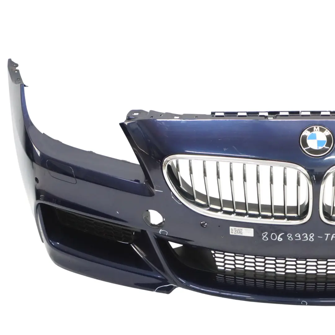 BMW F06 F12 Zderzak Przedni M-Pakiet Tanzanite Blue Niebieski Metalik - X10 - SKU 8068938-TAN - Numer Części 8068938