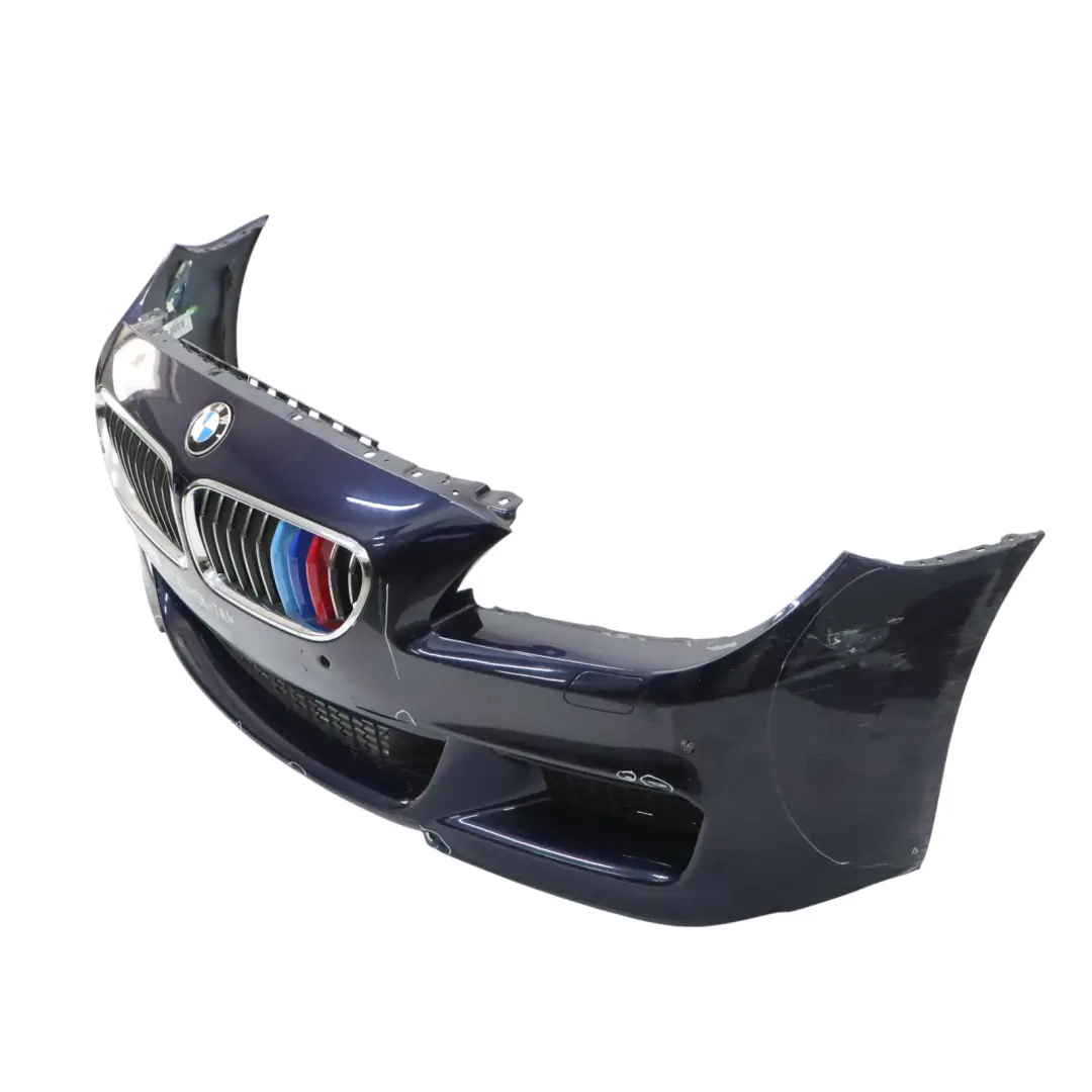 BMW F06 F12 Zderzak Przedni M-Pakiet Tanzanite Blue Niebieski Metalik - X10 - SKU 8068938-TAN - Numer Części 8068938