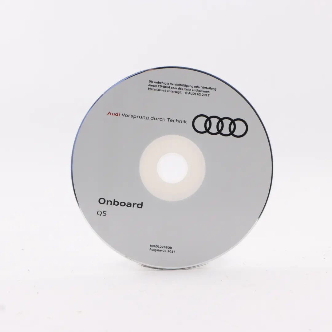 Audi SQ5 FY Owner's Handbook CD Radio Instructions Case Wallet - SKU 80A012720AD - Part number 80A012720AD