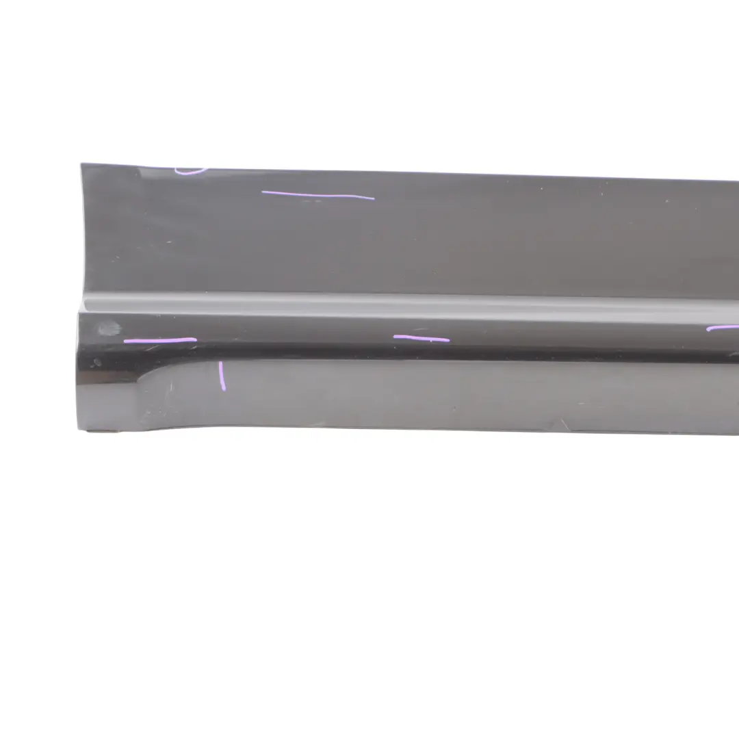 Door Trim Moulding Strip Panel Rear Right O/S Mythical Black - Y9T to Audi Q5 FY with Part number 80A853970B Audi Q5 FY Door Trim Moulding Strip Panel Rear Right O/S Mythical Black - Y9T - SKU 80A853970B-MYB - Part number 80A853970B