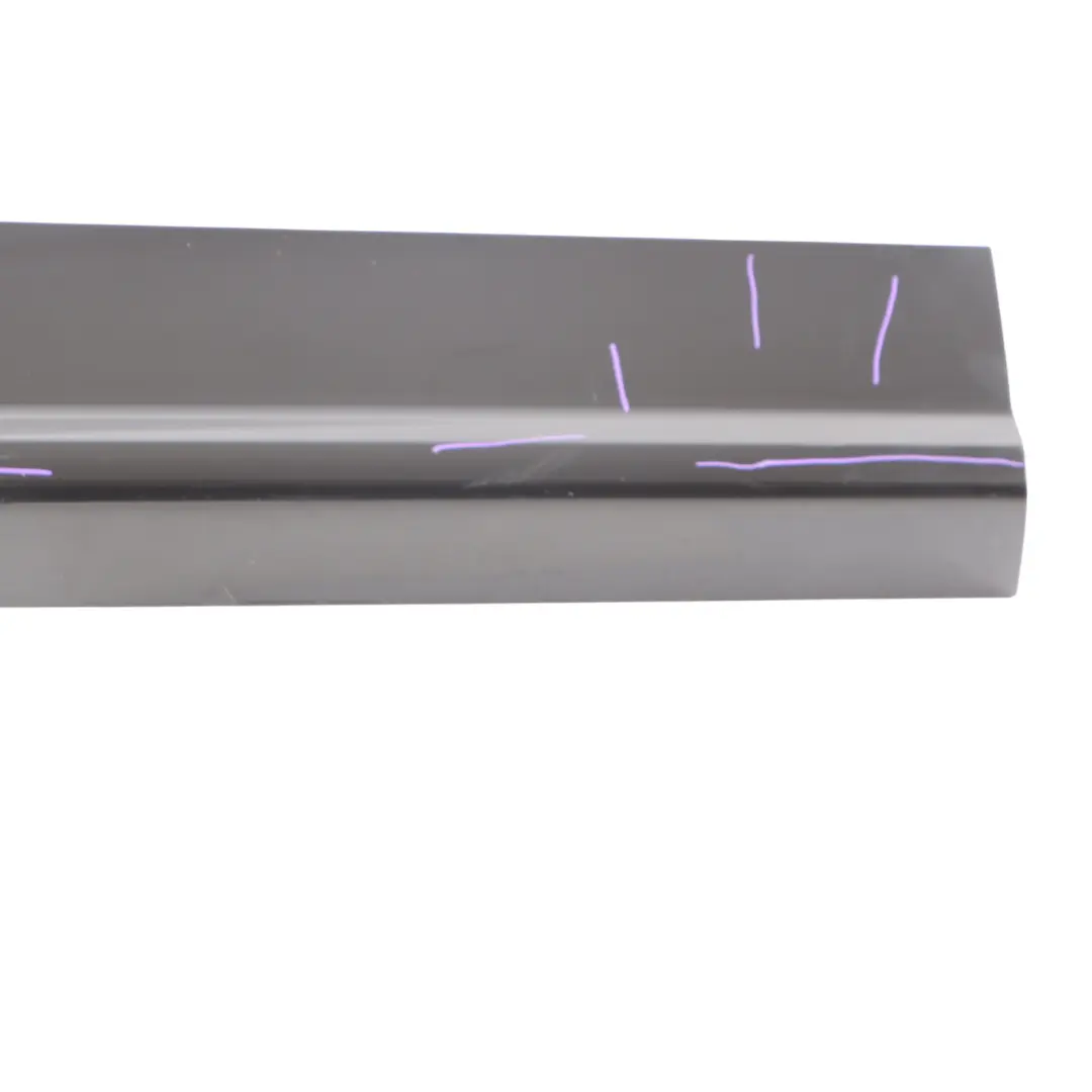 Door Trim Moulding Strip Panel Rear Right O/S Mythical Black - Y9T to Audi Q5 FY with Part number 80A853970B Audi Q5 FY Door Trim Moulding Strip Panel Rear Right O/S Mythical Black - Y9T - SKU 80A853970B-MYB - Part number 80A853970B