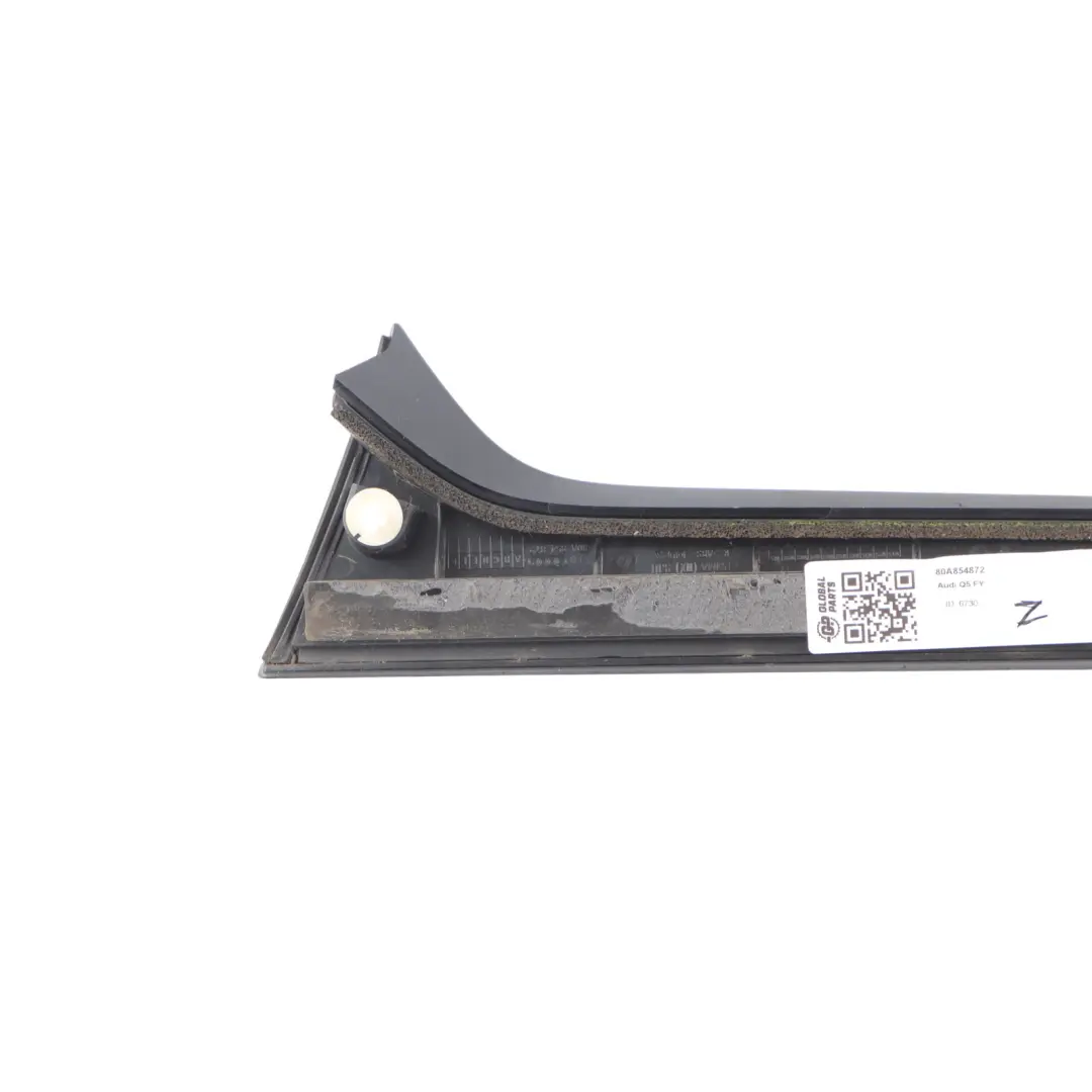 Audi Q5 FY Rear Tailgate Boot Lid Right O/S Cover Strip Gloss Black - SKU 80A854872 - Part number 80A854872