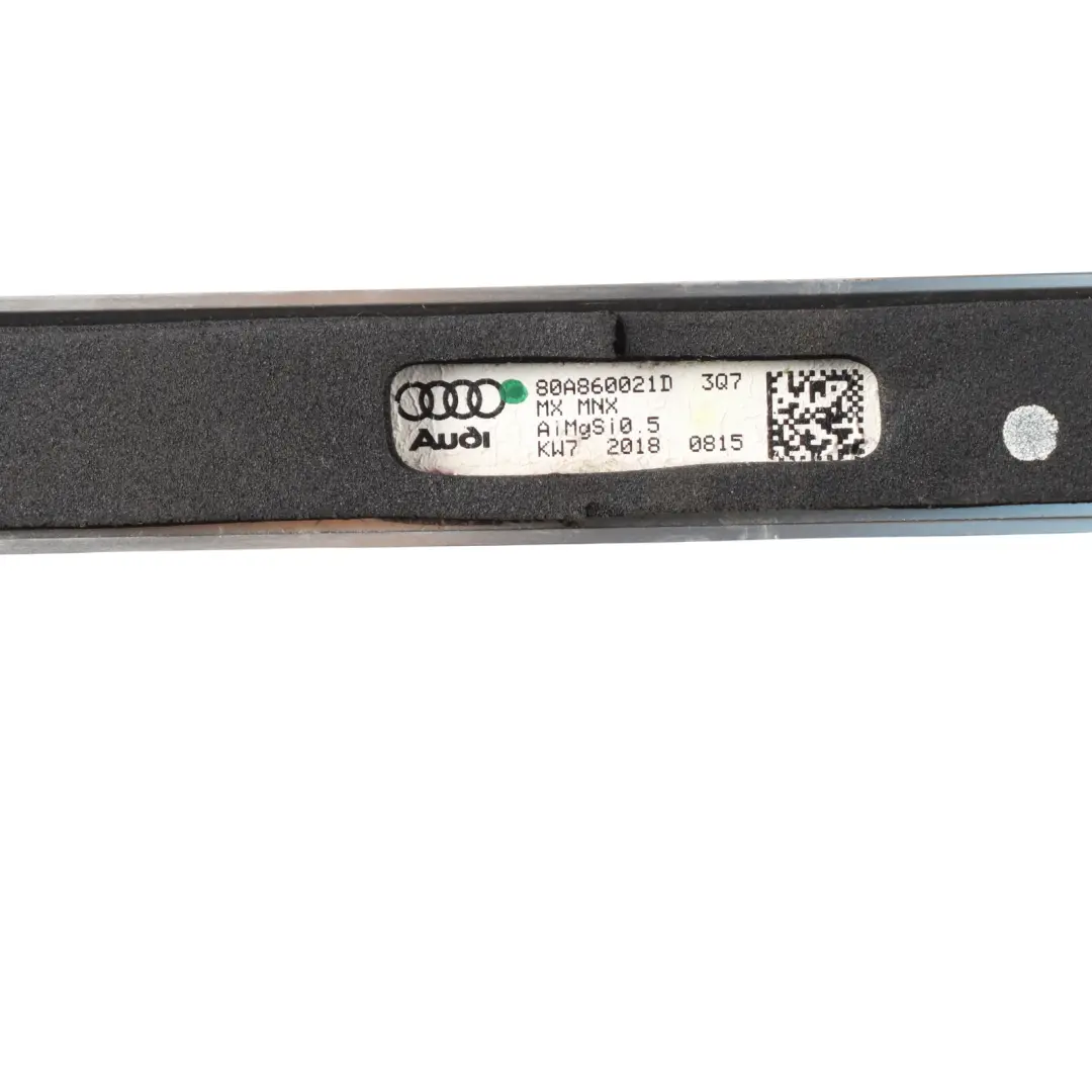 Roof Rail Strip Left N/S Railing Moulding Strip to Audi Q5 FY with Part number 80A860021D Audi Q5 FY Roof Rail Strip Left N/S Railing Moulding Strip - SKU 80A860021D - Part number 80A860021D