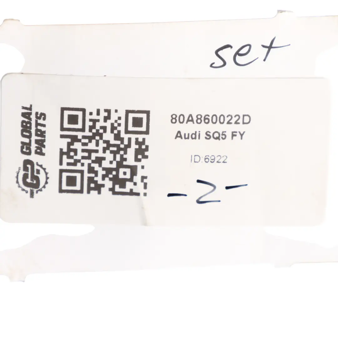 Aluminium Roof Railing Rail Rack Bar Left Right N/O/S Set to Audi SQ5 FY with Part number 80A860022D Audi SQ5 FY Aluminium Roof Railing Rail Rack Bar Left Right N/O/S Set - SKU 80A860022D - Part number 80A860022D