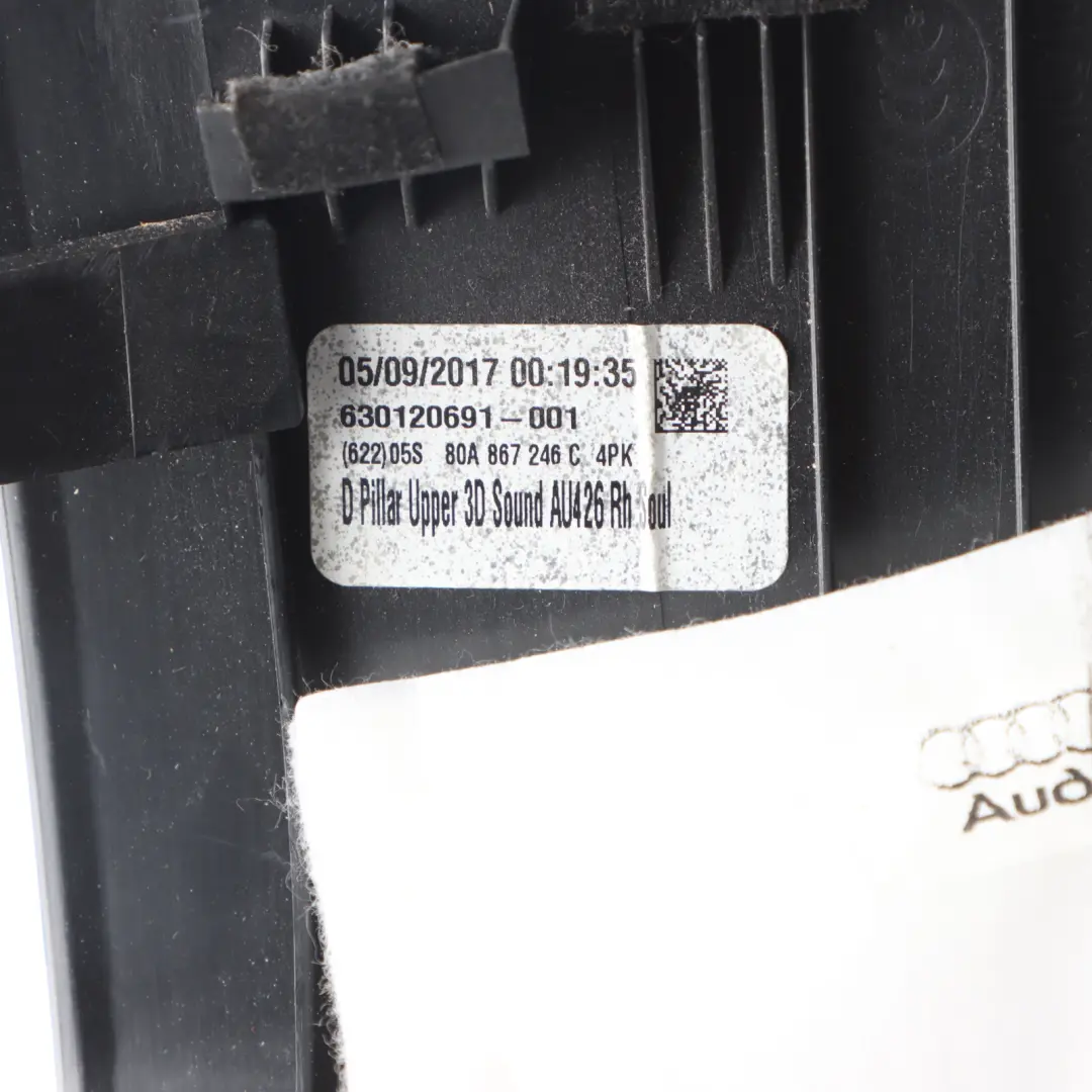 Pillar Trim Cover Rear Right O/S to Audi Q5 FY Tailgate D with Part number 80A867246C Audi Q5 FY Tailgate D Pillar Trim Cover Rear Right O/S - SKU 80A867246C - Part number 80A867246C