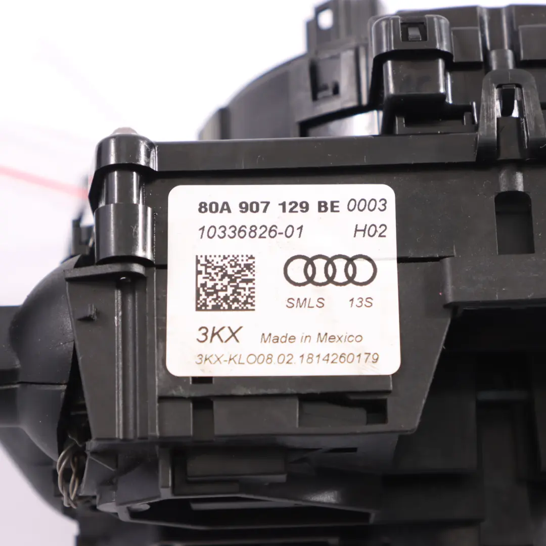 Steering Column Switch Cluster Wiper Stalk Cruise Control to Audi Q5 FY with Part number 80A907129BE Audi Q5 FY Steering Column Switch Cluster Wiper Stalk Cruise Control - SKU 80A907129BE-1 - Part number 80A907129BE