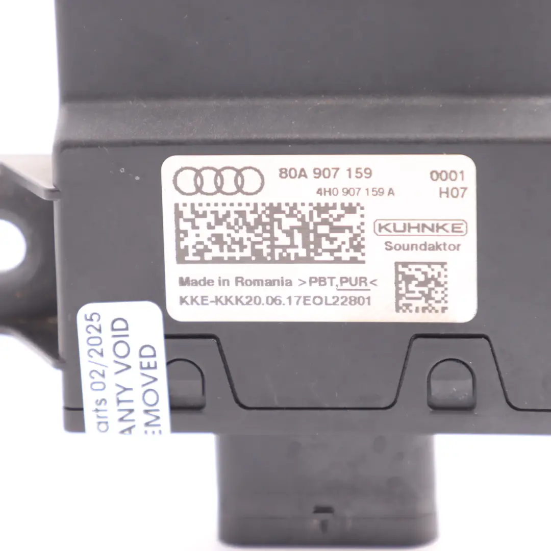 Audi SQ5 FY Módulo Unidad De Control Active Sound Design - SKU 80A907159 - Número de pieza 80A907159