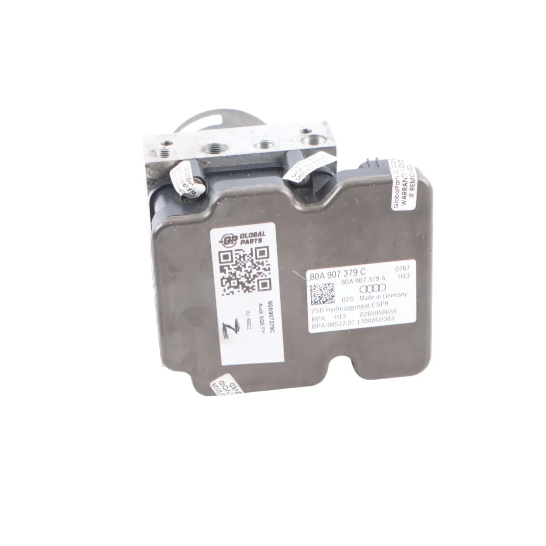 ABS Brake Pump Hydraulic Braking Control Unit 80A907379A 80A614517C to Audi Q5 FY with Part number 80A907379C Audi Q5 FY ABS Brake Pump Hydraulic Braking Control Unit 80A907379A 80A614517C - SKU 80A907379C - Part number 80A907379C