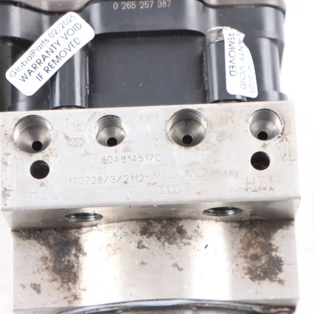 ABS Brake Pump Hydraulic Braking Control Unit 80A907379A 80A614517C to Audi Q5 FY with Part number 80A907379C Audi Q5 FY ABS Brake Pump Hydraulic Braking Control Unit 80A907379A 80A614517C - SKU 80A907379C - Part number 80A907379C