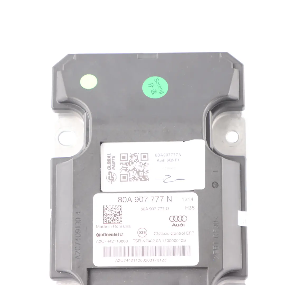 Moduł Sterownik Komputer Aktywnego Zawieszenia EFP do Audi Q5 FY o numerze 80A907777N Audi Q5 FY Moduł Sterownik Komputer Aktywnego Zawieszenia EFP - SKU 80A907777N - Numer Części 80A907777N
