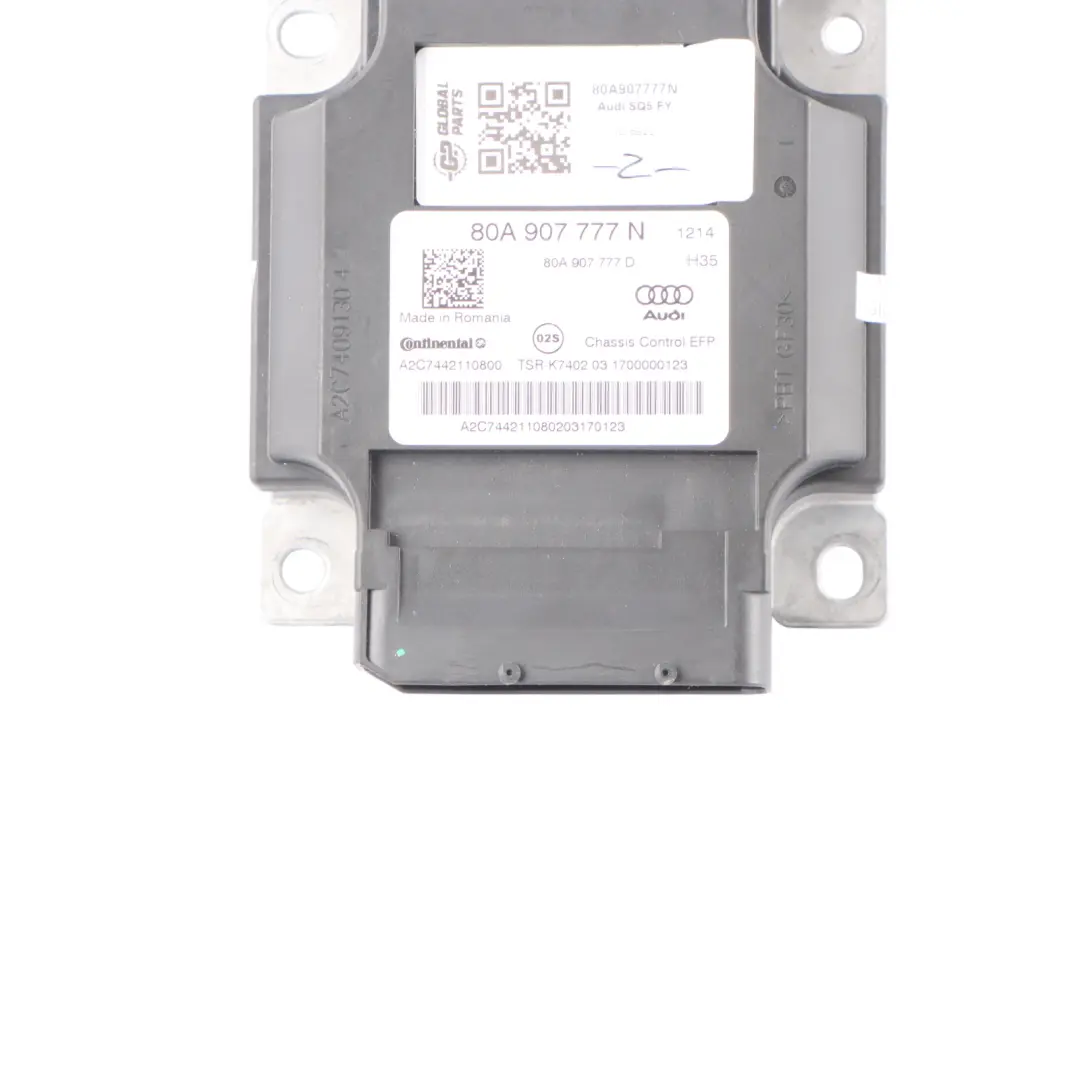 Moduł Sterownik Komputer Aktywnego Zawieszenia EFP do Audi Q5 FY o numerze 80A907777N Audi Q5 FY Moduł Sterownik Komputer Aktywnego Zawieszenia EFP - SKU 80A907777N - Numer Części 80A907777N