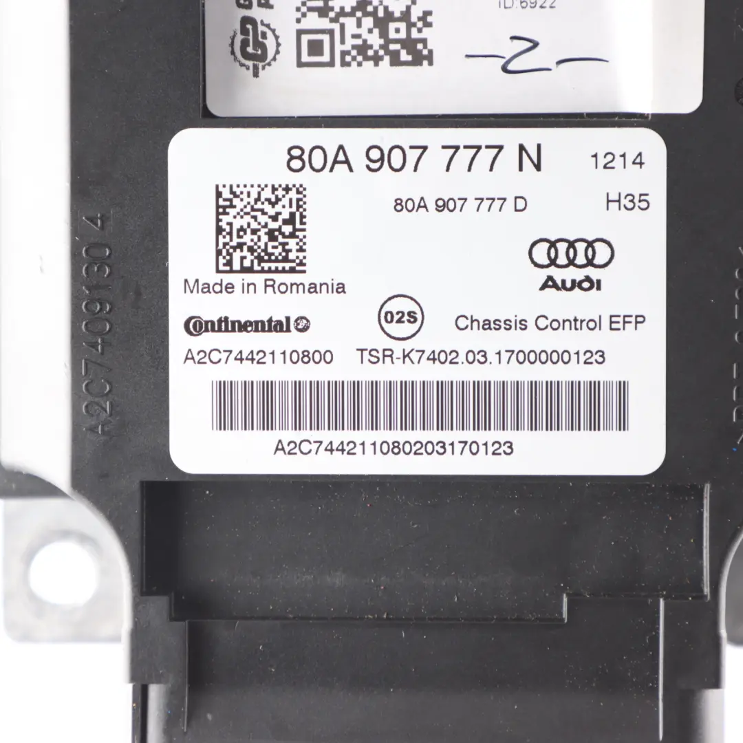 Audi SQ5 FY Active Suspension Module Damping Control Unit - SKU 80A907777N - Part number 80A907777N
