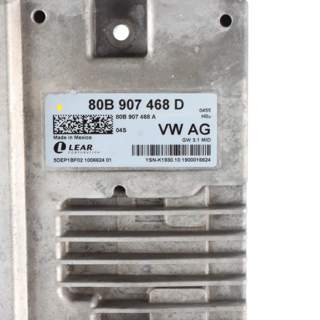  Diagnostic Gateway Audi A4 B9 A5 F5 Interface Control Module Unit ECU - SKU 80B907468D - Part number 80B907468D