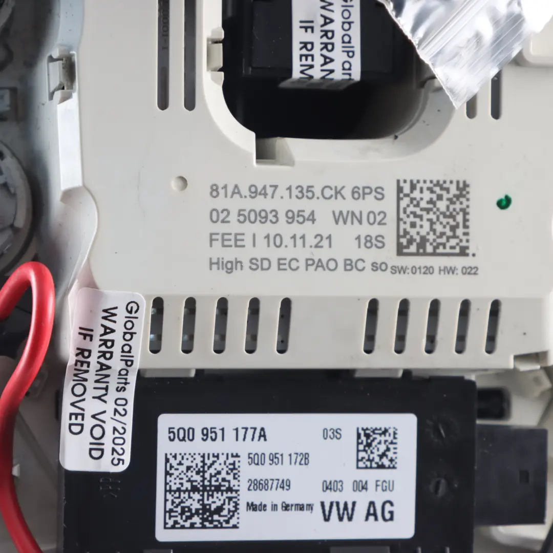 RSQ3 F3 Roof Switch Panel interior Light Soul Black to Audi Q3 with Part number 81A947135CK Audi Q3 RSQ3 F3 Roof Switch Panel interior Light Soul Black - SKU 81A947135CK - Part number 81A947135CK