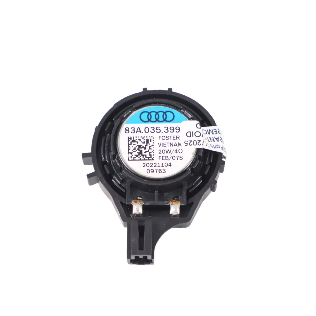 8Y Q3 F3 Altavoz tweeter pilar A delantero izquierdo derecho Audi A3 - SKU 83A035399A - Número de pieza 83A035399A
