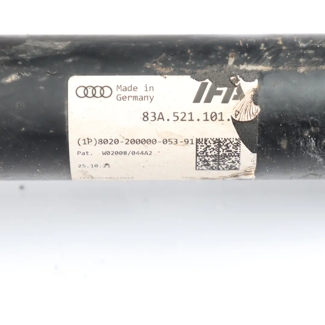RSQ3 F3 Quattro Propshaft Cardan Drive Prop Shaft Transmission to Audi with Part number 83A521101A Audi RSQ3 F3 Quattro Propshaft Cardan Drive Prop Shaft Transmission - SKU 83A521101A - Part number 83A521101A