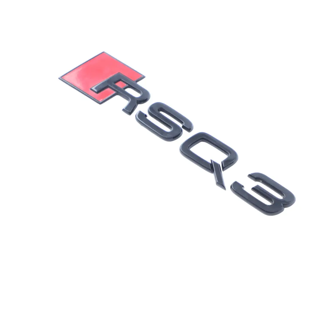 RSQ3 F3 Rear Tailgate Emblem Logo Lettering Black Gloss to Audi with Part number 83A853740 Audi RSQ3 F3 Rear Tailgate Emblem Logo Lettering Black Gloss - SKU 83A853740 - Part number 83A853740