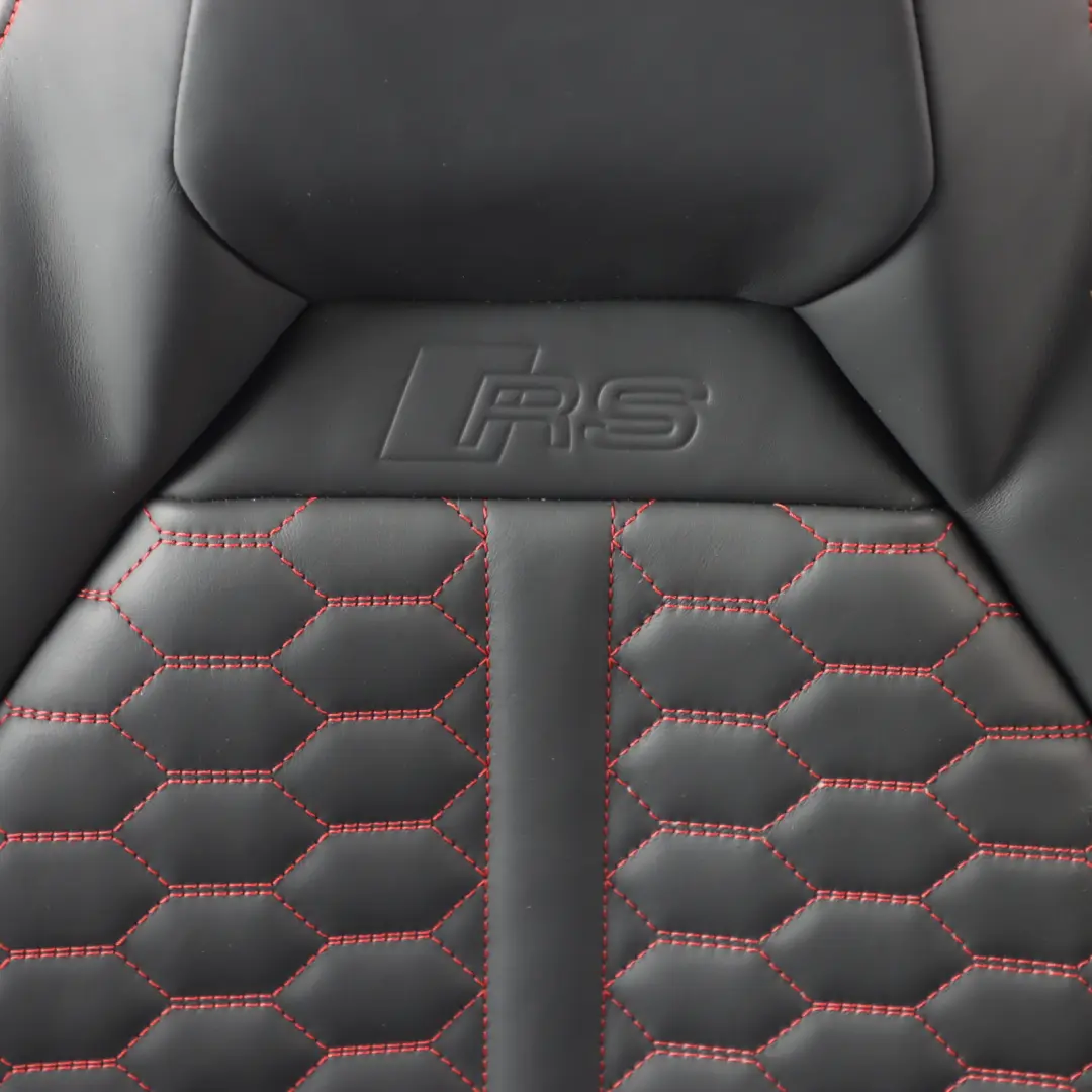 RSQ3 F3 83A Sport Seat Front Left N/S Heated Leather Black Express Red to Audi with Part number 83A881805L Audi RSQ3 F3 83A Sport Seat Front Left N/S Heated Leather Black Express Red - SKU 83A881805L - Part number 83A881805L