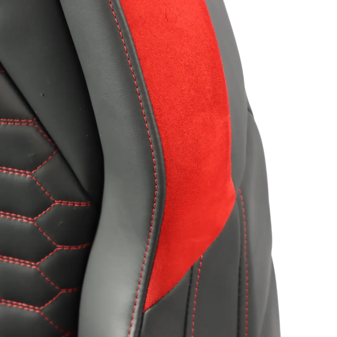 Audi RSQ3 F3 83A Sport Seat Front Left N/S Heated Leather Black Express Red - SKU 83A881805L - Part number 83A881805L