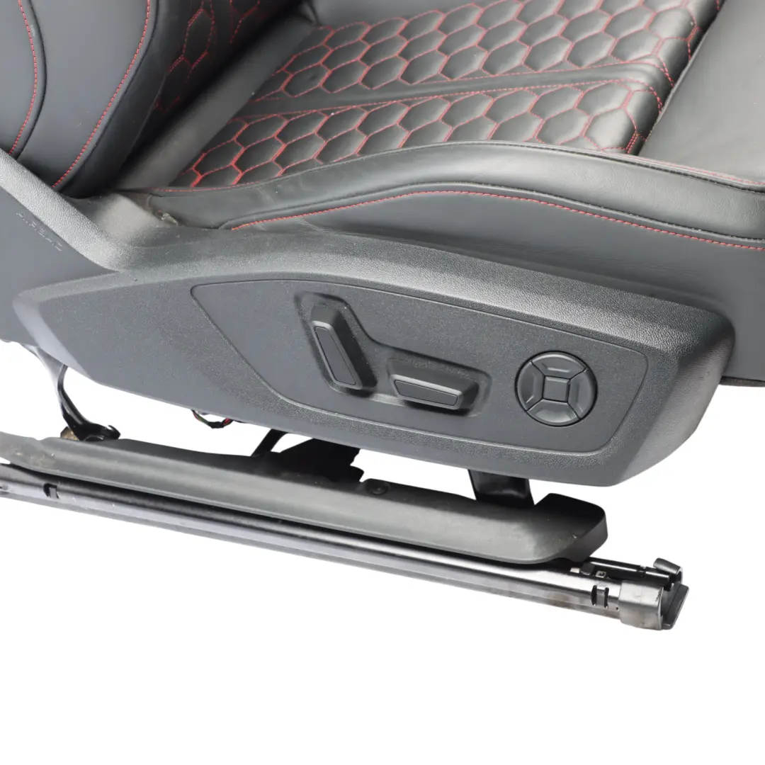 Audi RSQ3 F3 83A Sport Seat Front Right O/S Heated Leather Black Express Red - SKU 83A881806L - Part number 83A881806L
