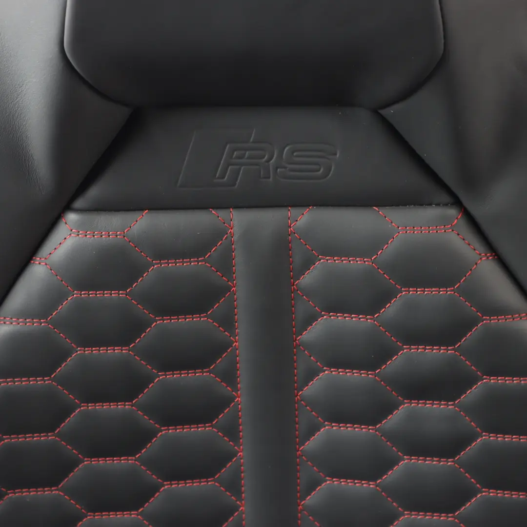 Audi RSQ3 F3 83A Sport Seat Front Right O/S Heated Leather Black Express Red - SKU 83A881806L - Part number 83A881806L
