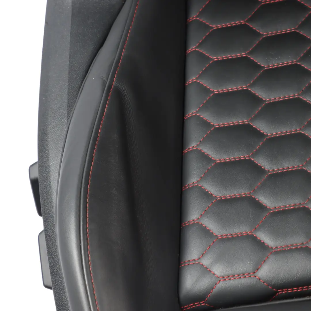 Audi RSQ3 F3 83A Sport Seat Front Right O/S Heated Leather Black Express Red - SKU 83A881806L - Part number 83A881806L