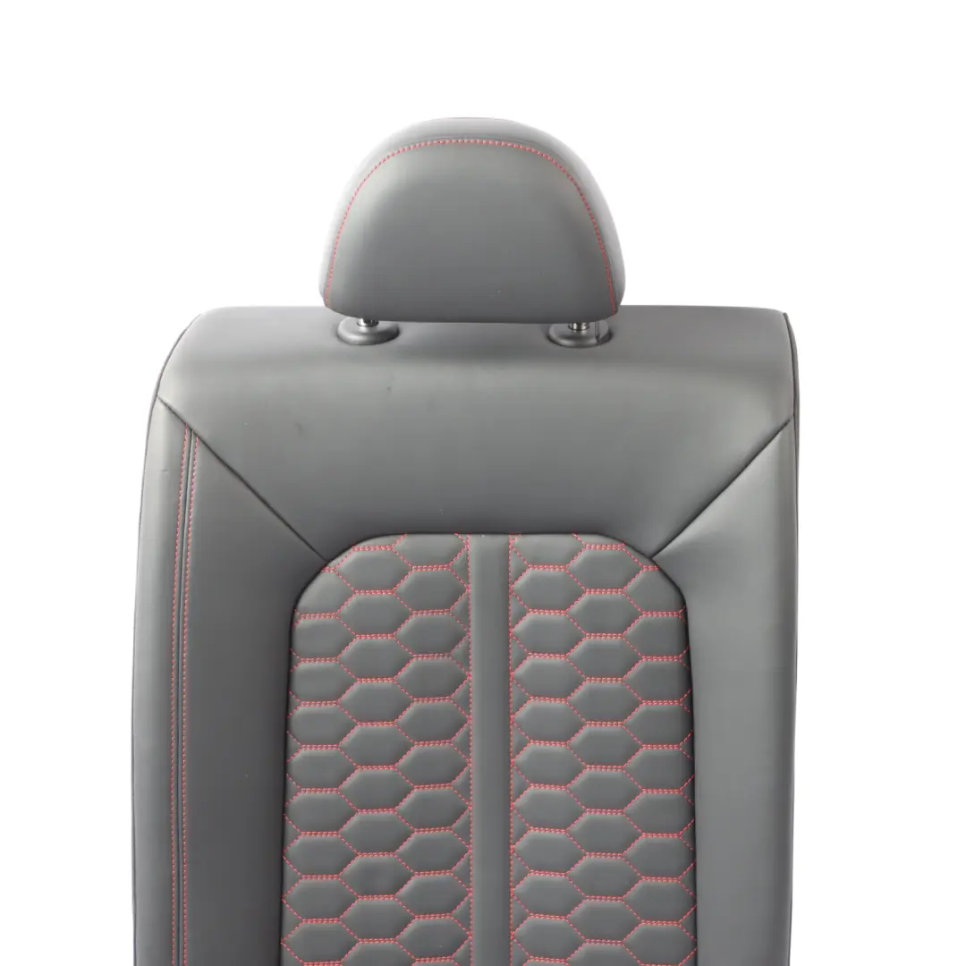 Audi RSQ3 F3 Rear Seat Frame Cover Leather Backrest Right O/S Black Red - SKU 83A885806H - Part number 83A885806H