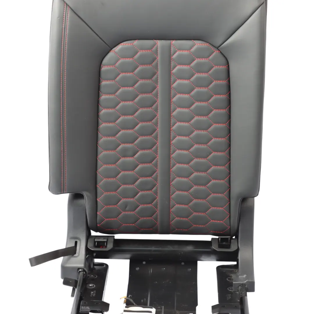 RSQ3 F3 Rear Seat Frame Cover Leather Backrest Right O/S Black Red to Audi with Part number 83A885806H Audi RSQ3 F3 Rear Seat Frame Cover Leather Backrest Right O/S Black Red - SKU 83A885806H - Part number 83A885806H