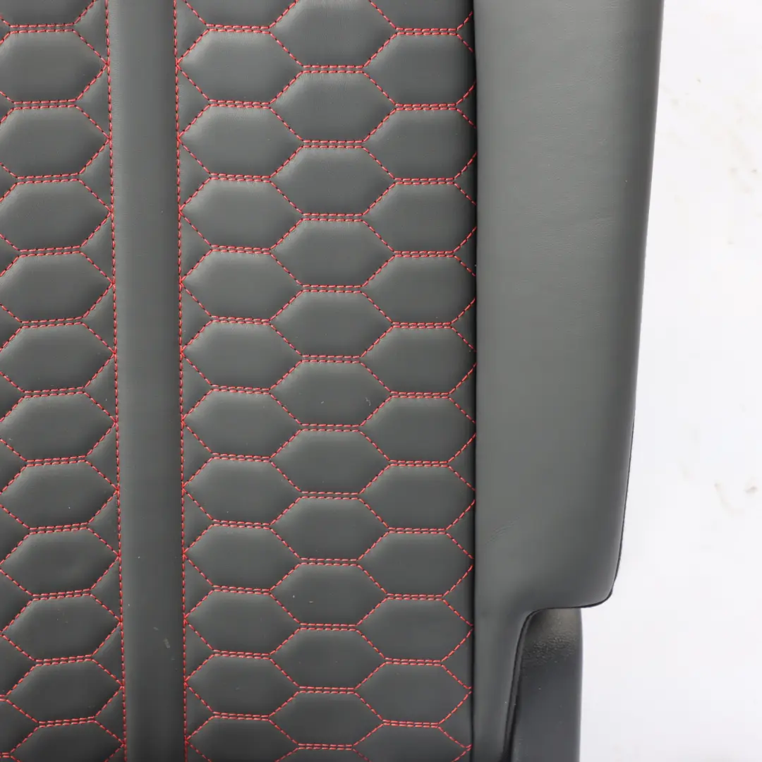 Audi RSQ3 F3 Rear Seat Frame Cover Leather Backrest Right O/S Black Red - SKU 83A885806H - Part number 83A885806H