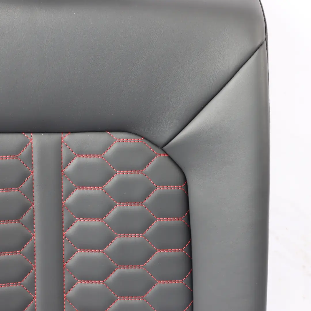 Audi RSQ3 F3 Rear Seat Frame Cover Leather Backrest Right O/S Black Red - SKU 83A885806H - Part number 83A885806H