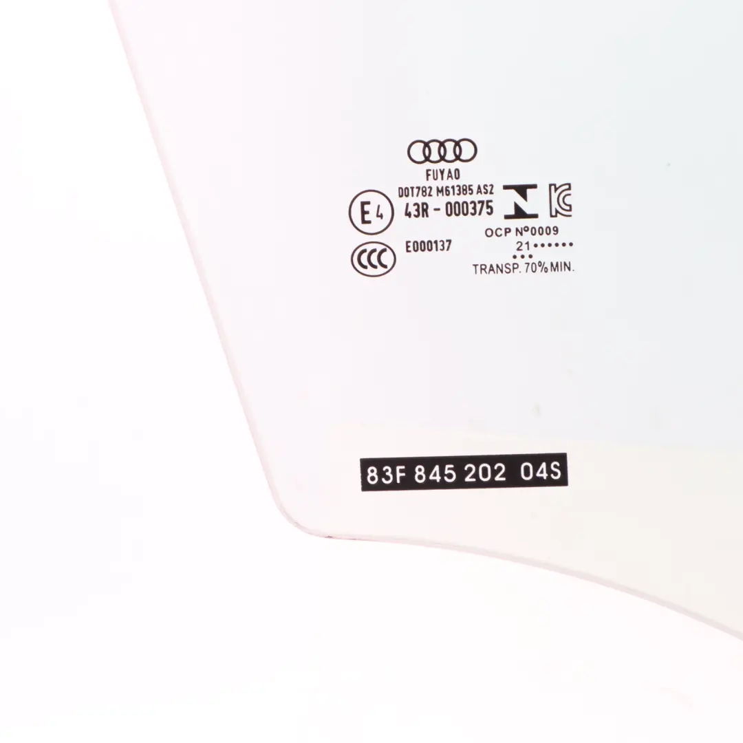Audi RSQ3 F3 Sportback Front Door Window Glass Glazing Right O/S AS2 - SKU 83F845202 - Part number 83F845202