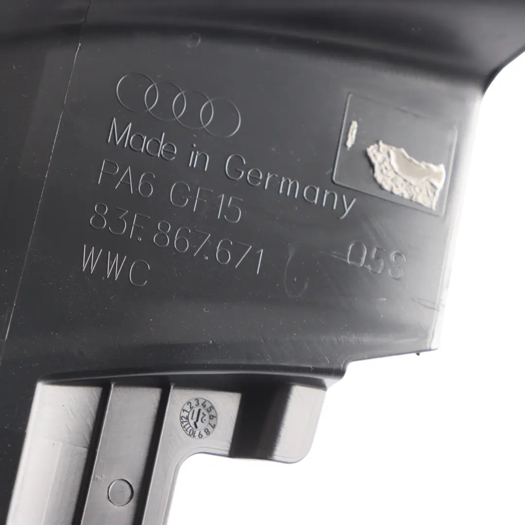 RSQ3 F3 Sportback Rear Left O/S Door Window Trim Cover Black to Audi with Part number 83F867671 Audi RSQ3 F3 Sportback Rear Left O/S Door Window Trim Cover Black - SKU 83F867671 - Part number 83F867671