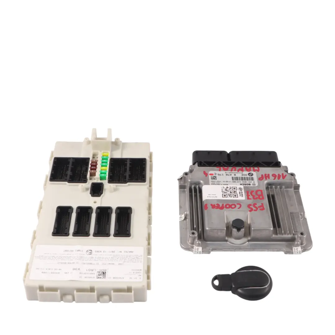 Mini Cooper D F55 F56 B37 1.5 116HP Motor ECU Kit DME BDC + Schlüssel - SKU 8470176-4 - Teilenummer 8470176