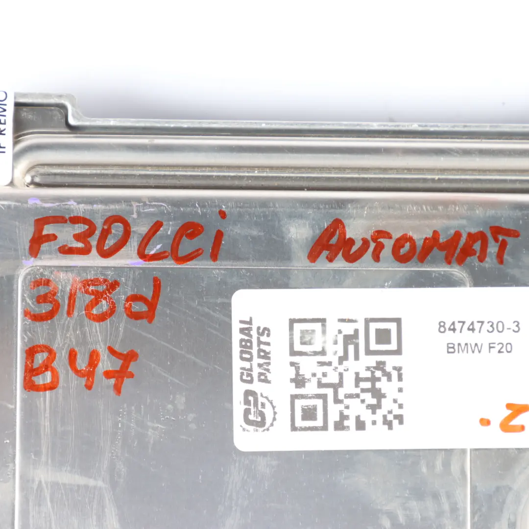 B47 150HP Engine ECU DDE Automatic to BMW F20 F21 F30 F31 LCI 118d 318d with Part number 8474730 BMW F20 F21 F30 F31 LCI 118d 318d B47 150HP Engine ECU DDE Automatic - SKU 8474730-3 - Part number 8474730