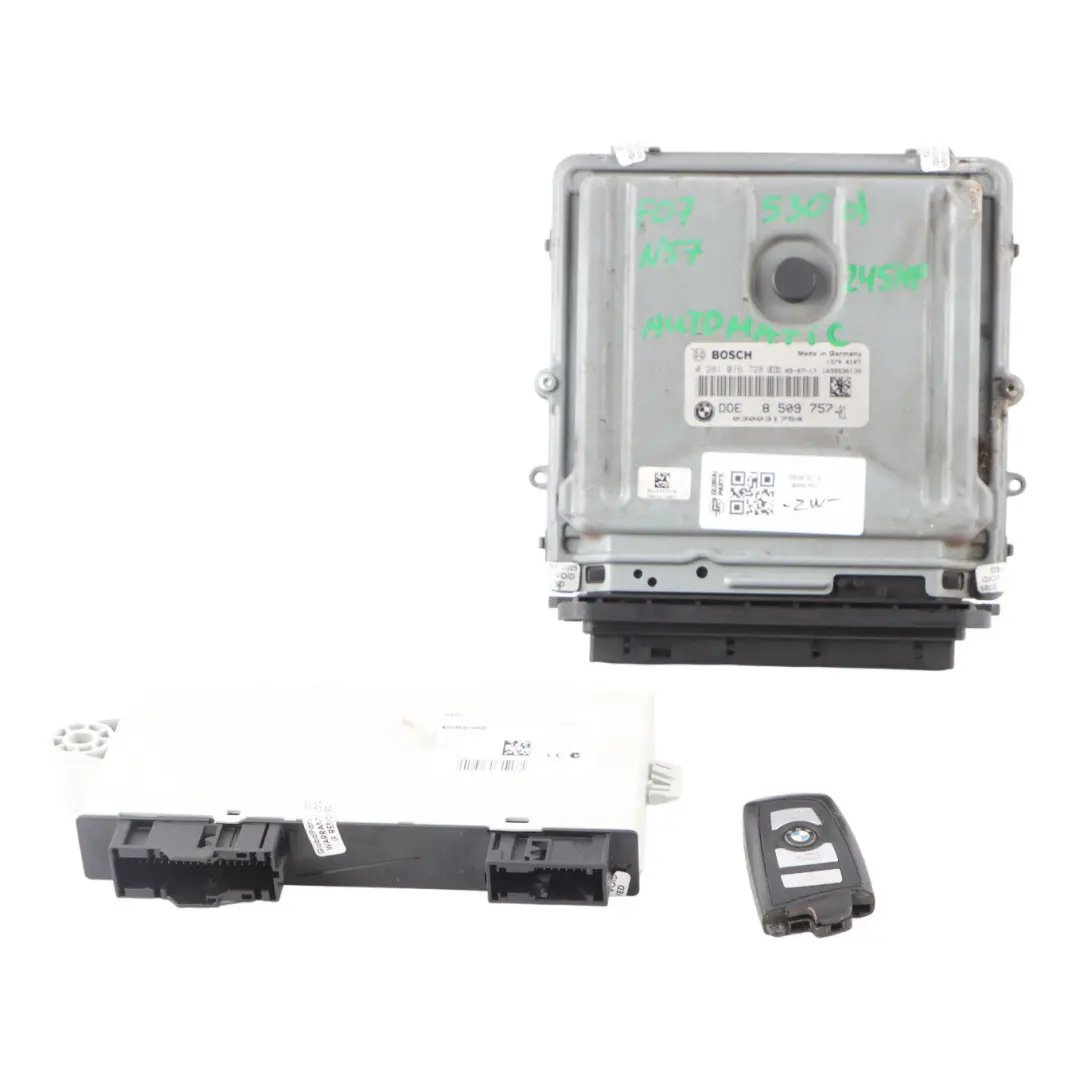 N57 245HP Engine ECU Kit DDE CAS4 Key Automatic to BMW F07 530d F01 730d with Part number 8509757 BMW F07 530d F01 730d N57 245HP Engine ECU Kit DDE CAS4 Key Automatic - SKU 8509757-2 - Part number 8509757