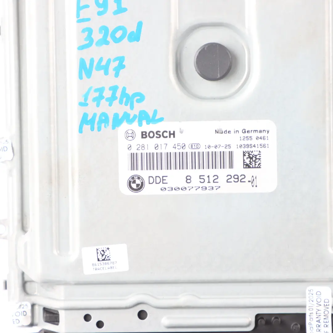 N47N 320d 177HP Engine ECU Kit DDE CAS3 + Key Manual to BMW E90 E91 LCI with Part number 8512292 BMW E90 E91 LCI N47N 320d 177HP Engine ECU Kit DDE CAS3 + Key Manual - SKU 8512292-3 - Part number 8512292