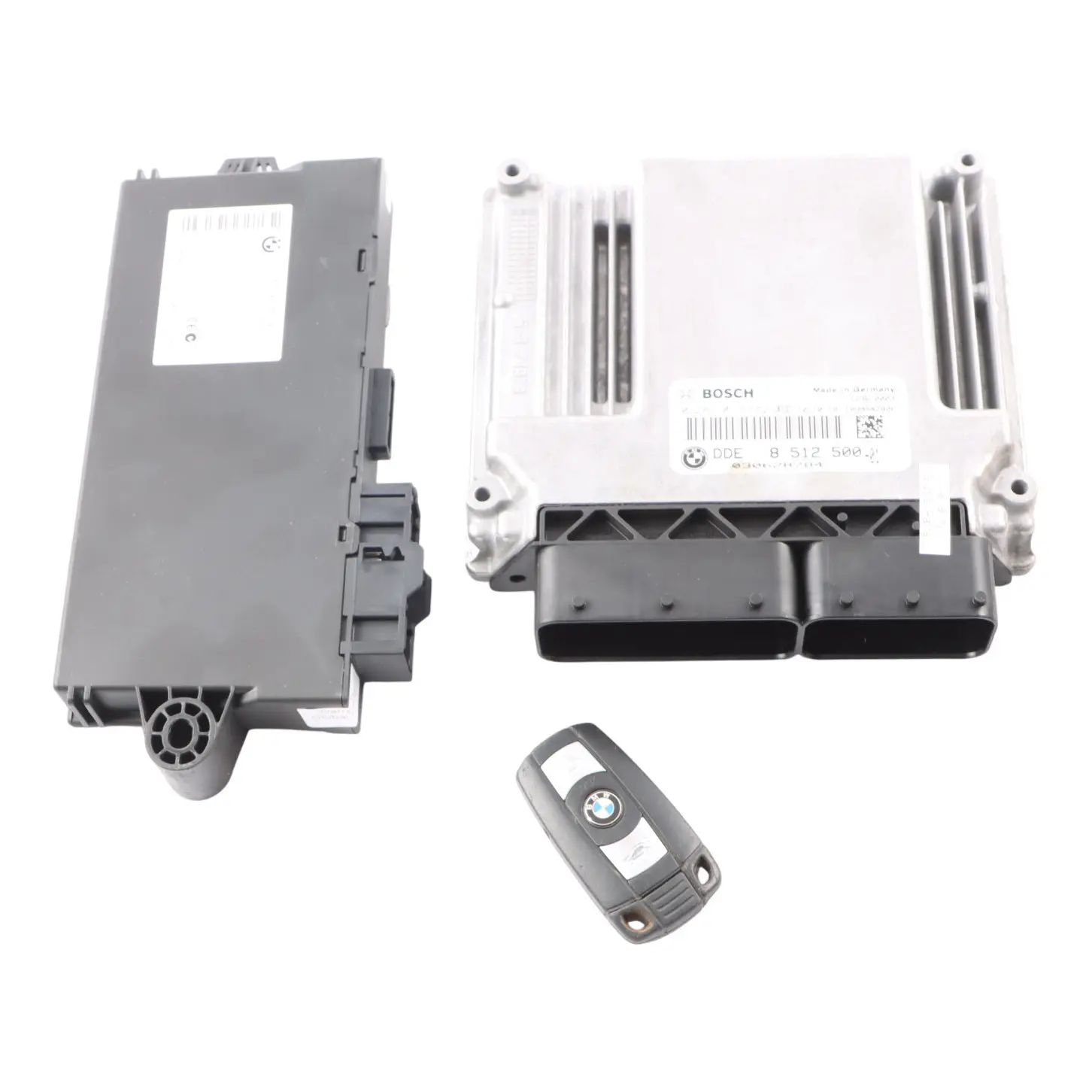 BMW E81 E82 E87 LCI E88 123D Silnik N47S Zestaw ECU DDE 8512500 CAS3 Klucz 