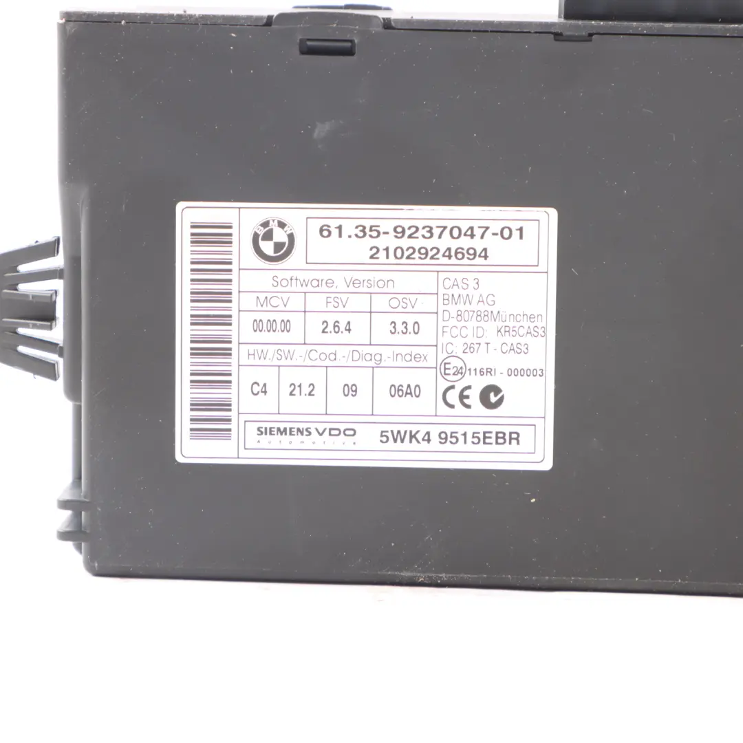 BMW E81 E82 E87 LCI E88 123D Moteur N47S Kit ECU DDE CAS3 + Clés Manuel - SKU 8512500-1 - Numéro de pièce 8512500
