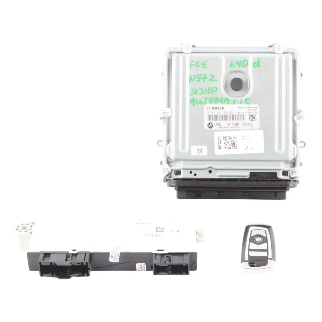 N57Z 313HP Engine Unit ECU Kit DDE CAS4 + Key Automatic to BMW F06 640d with Part number 8582188 BMW F06 640d N57Z 313HP Engine Unit ECU Kit DDE CAS4 + Key Automatic - SKU 8582188-2 - Part number 8582188