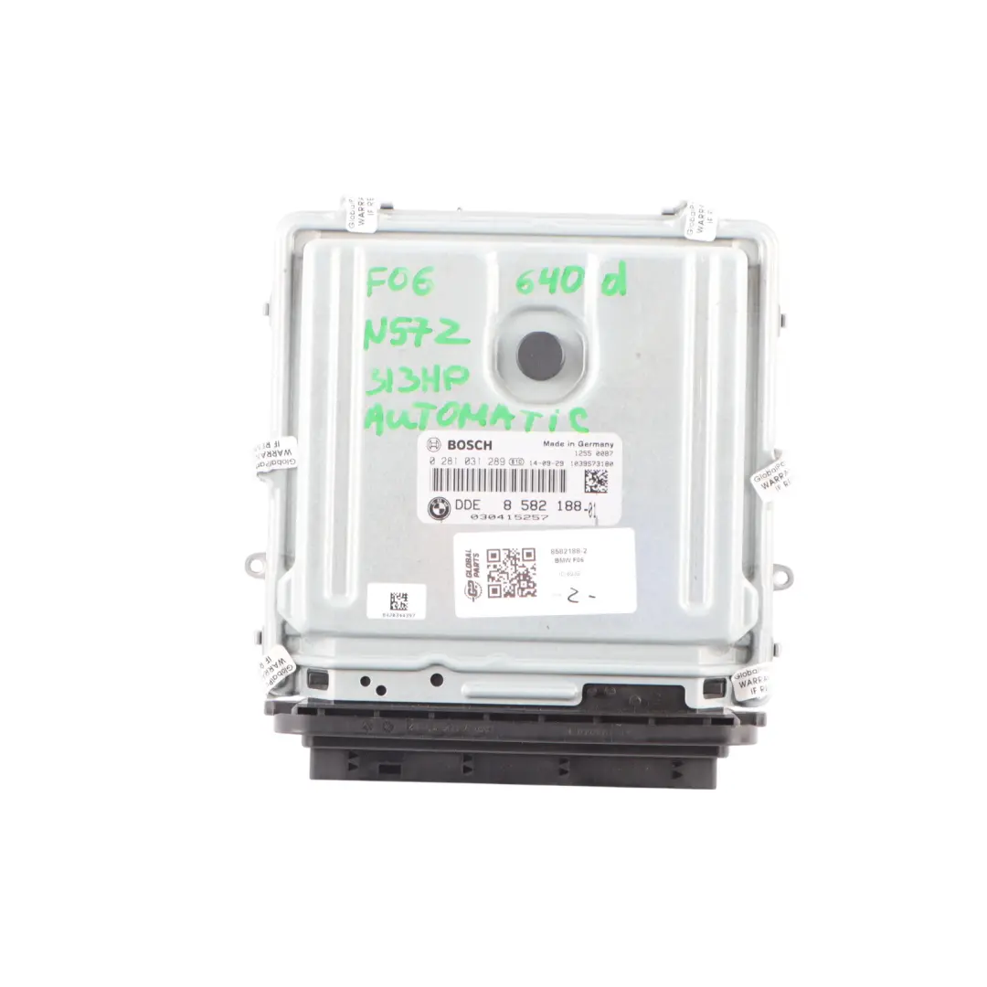 N57Z 313HP Engine Unit ECU Kit DDE CAS4 + Key Automatic to BMW F06 640d with Part number 8582188 BMW F06 640d N57Z 313HP Engine Unit ECU Kit DDE CAS4 + Key Automatic - SKU 8582188-2 - Part number 8582188