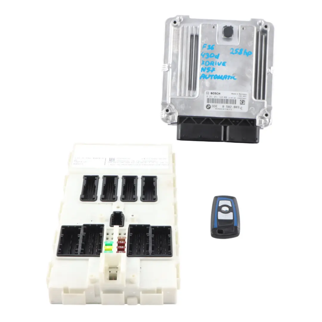 430dX N57N 258HP Engine ECU DDE Kit FEM + Key Automatic to BMW F36 with Part number 8582803 BMW F36 430dX N57N 258HP Engine ECU DDE Kit FEM + Key Automatic - SKU 8582803-2 - Part number 8582803